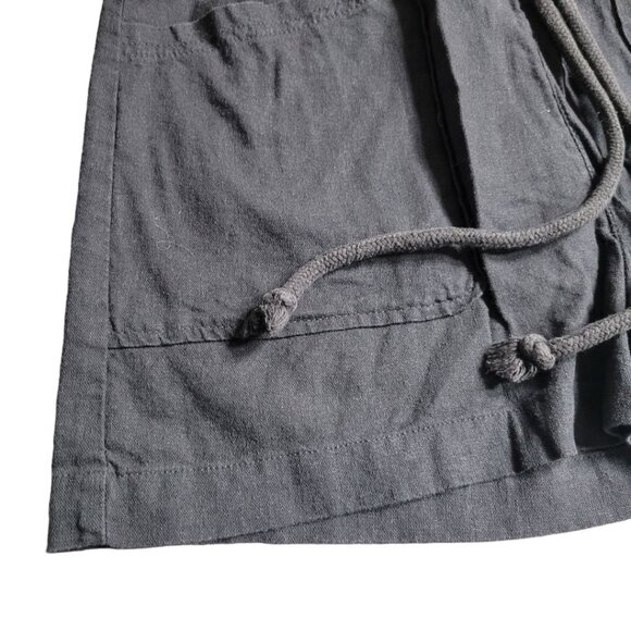 Universal Threads Gray Linen Shorts High Waisted Womens Size Small Adjustable - Picture 3 of 10
